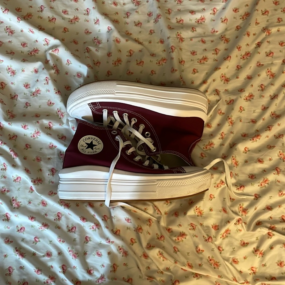 maroon platform converse, worn a few times